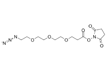 Azido-PEG3-NHS ester，cas:1245718-89-1，疊氮-三聚乙二醇-琥珀酰亞胺酯