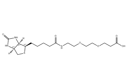 Biotin-PEG2-COOH，生物素-二聚乙二醇-羧基，CAS:1365655-89-5